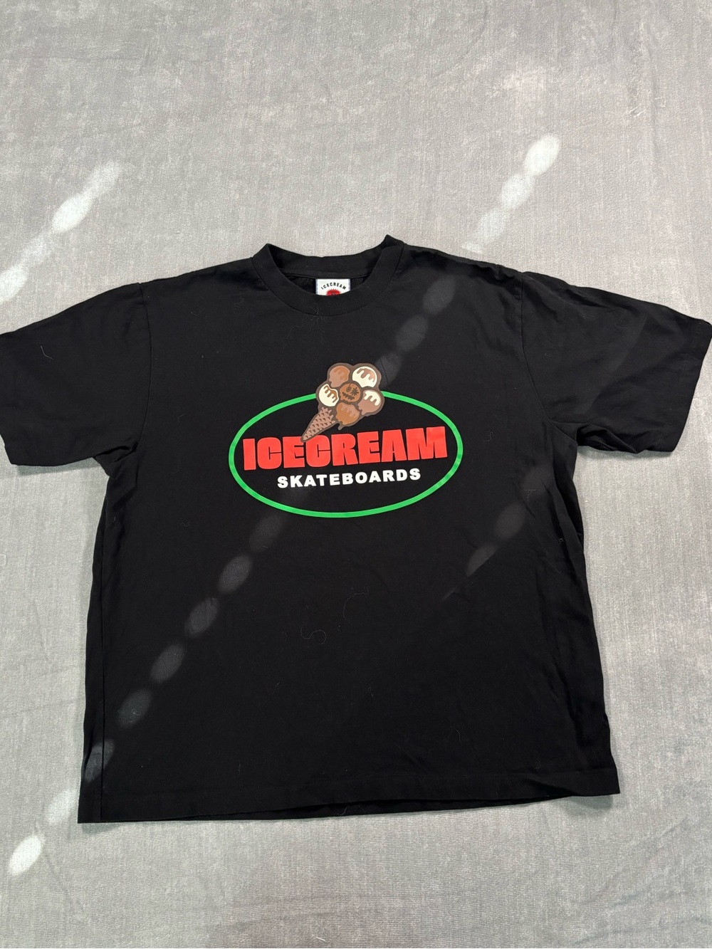 Billionaire Boys Club Icecream Label Tee - Black with Red & Blue Trim